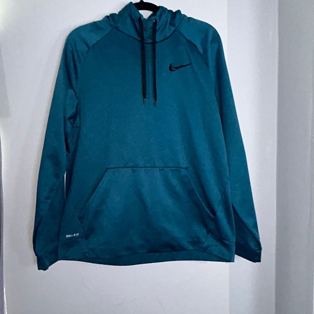 Nike Dri-Fit Therma Fit Teal Hoodie, Sz L